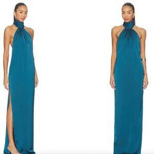 Katie May x Revolve — Sidrit Gown (Teal), Size M